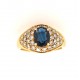 Pre Owned 18ct Sapphire and Diamond Dress Ring ZX627